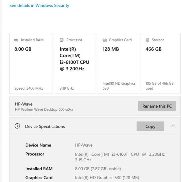 HP Pavilion Wave Desktop computer - sound & media centre - Picture 5 of 5